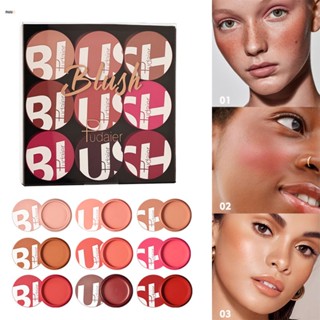 Pudaier9 Color Blush Cream Rouge Matte Blush Stick Foreign Trade Makeup Blush Mud Set Blush nuuo