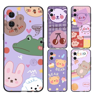 OPPO A94 F11 F11PRO F9 F7 F5 RENO 6 5G RENO5 4 เคสโทรศัพท์มือถือแบบนิ่ม ลายกระต่าย และจระเข้น้อยน่ารัก สําหรับ