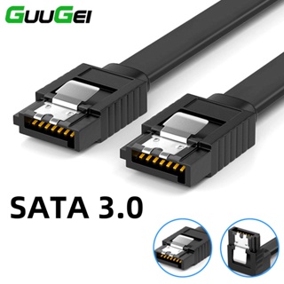 Guugei สายเคเบิลเชื่อมต่อ Sata 3.0 เป็นฮาร์ดดิสก์ไดรฟ์ SSD HDD Sata 3.0 6Gbps ความเร็วสูง สําหรับเมนบอร์ด Asus MSI Gigabyte