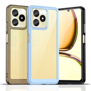 เคสโทรศัพท์มือถือซิลิโคน TPU ใส กันกระแทก หรูหรา สําหรับ Realme C53 Narzo N53 30 50 5G