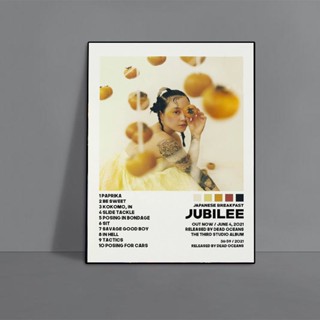 ใหม่ โปสเตอร์ภาพวาดผ้าใบ รูปดาว Jubilee Music สไตล์ญี่ปุ่น สําหรับตกแต่งบ้าน ห้องของขวัญ