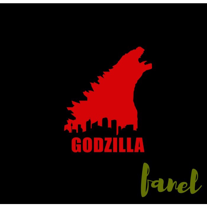[PS] GODZILLA V.01 STCKER CUTTING STICKER สติ๊กเกอร์คอมพิวเตอร์แล็ปท็อปรถยนต์