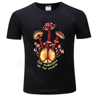 New [S-5XL] GILDAN 【Bodybuilding Gym】ใหม่ เสื้อยืด ผ้าฝ้าย 100% พิมพ์ลายเห็ดกิน ฮิปปี้ ซีทรู สีดํา แฟชั่นฤดูร้อน สําหรับ