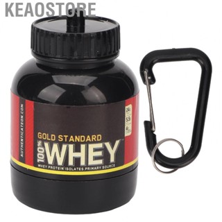 Keaostore Portable  Bottle  Prevent Leakage Easy Hanging Protein Container for Gym