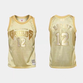 เสื้อกีฬาแขนสั้น ลายทีม Grizzlies Ja Morant Gold Midas SM HWC Limited