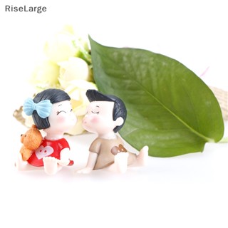 [RiseLarge] ใหม่ ฟิกเกอร์เรซิ่น รูปคู่รัก โนม นางฟ้า สําหรับตกแต่งสวน