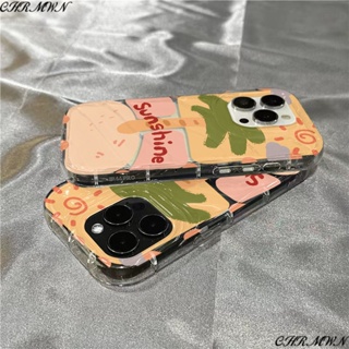 เคสโทรศัพท์มือถือแบบใส กันกระแทก ลายกราฟฟิตี้อวกาศ สําหรับ Iphone 14promax 13promax 11 12 14 JXC9