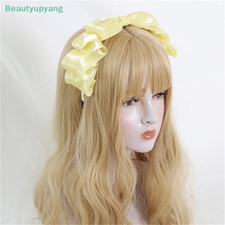 [Beautyupyang] ที่คาดผม ริบบิ้นโบว์ มุก เครื่องประดับผม ผู้หญิง โลลิต้า คอสเพลย์ ที่คาดผม