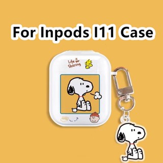 【พร้อมส่ง】เคสหูฟัง แบบนิ่ม แบบใส ลายการ์ตูน สําหรับ Inpods i11 Inpods i11