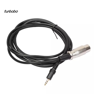 Turbobo อะแดปเตอร์แจ็คเสียงสเตอริโอ 3.5 มม. 1/8 นิ้ว ตัวผู้ เป็น XLR 3 Pin ตัวเมีย