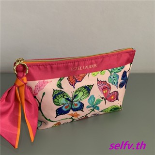 ลดกระหน่ํา พร้อมส่ง~Estee Lauder 22 แบบใหม่ พิมพ์ลายผีเสื้อ กระเป๋าเครื่องสําอาง ล้าง กระเป๋าเดินทาง กระเป๋าเก็บของ