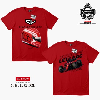 เสื้อยืด ลาย Sakazuki Racing F1 CHARLES LECLERC 16 SCUDERIA FERRARI สําหรับรถยนต์