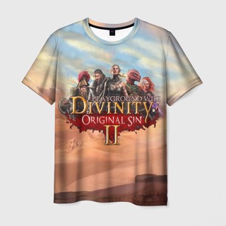 เสื้อยืด พิมพ์ลาย Divinity 3 มิติ สําหรับผู้ชาย