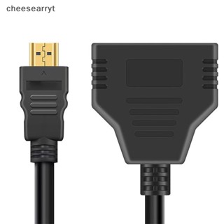 Chee อะแดปเตอร์แยกสายเคเบิ้ล HDMI ตัวผู้ 1080P เป็น HDMI 2 ตัวเมีย สําหรับอุปกรณ์มัลติมีเดีย EN