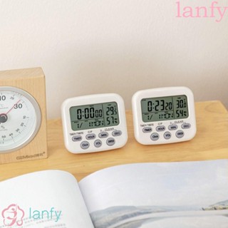 Lanfy เครื่องวัดอุณหภูมิความชื้นดิจิทัล เทอร์โมมิเตอร์ เซนเซอร์วัดอุณหภูมิ ไฮโกรเมต อิเล็กทรอนิกส์ สําหรับในร่ม