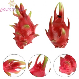 【COLORFUL】Artificial Fruit Durable Fake Dragon Fruits Plastic For Photography Props