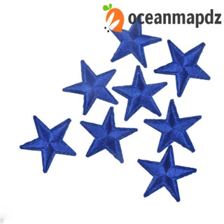 OCEANMAPDZ แพทช์ 10 ชิ้น / ล็อต เย็บปักถักร้อย ดาว กระเป๋า ป้าย เย็บ รีดบนเสื้อผ้า