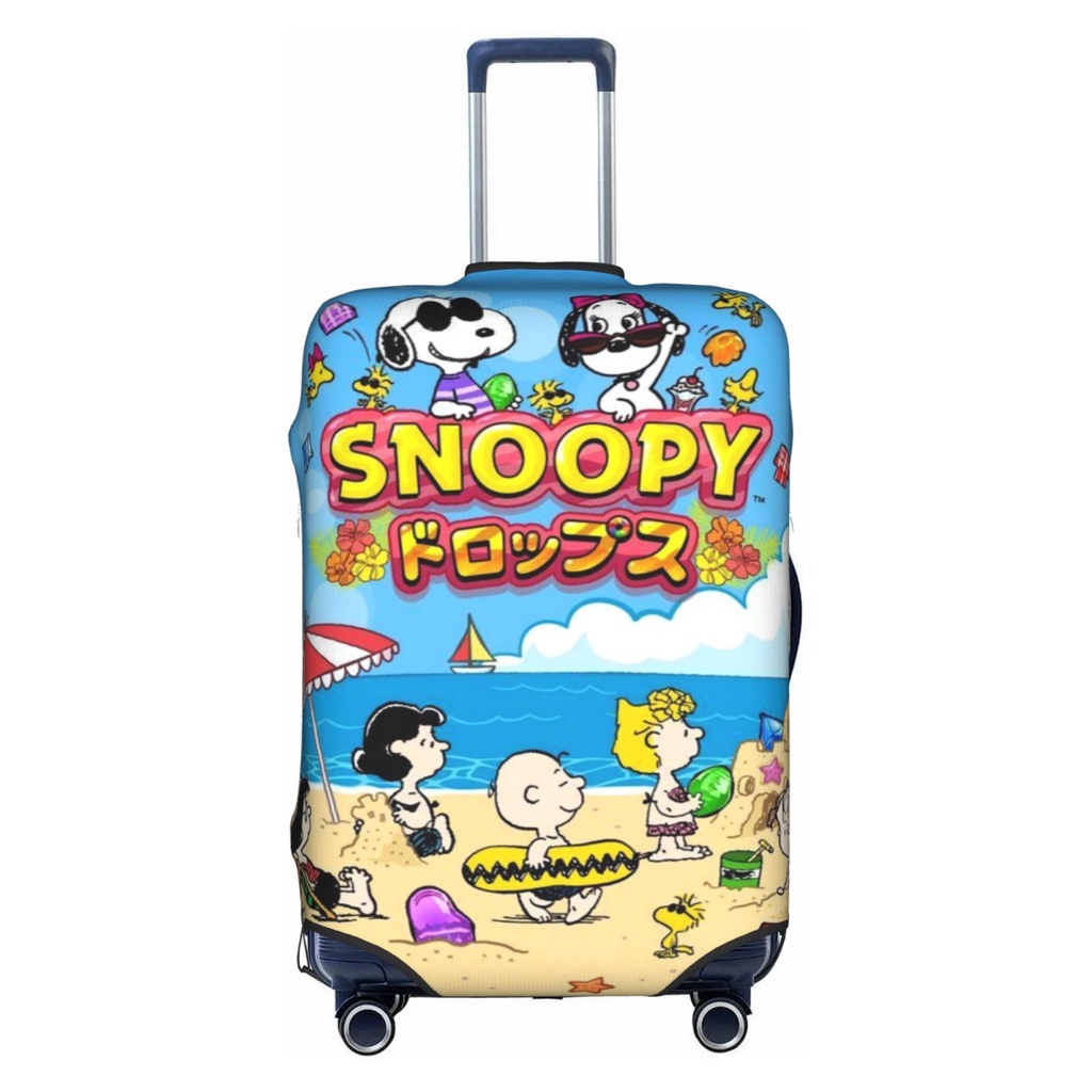 【พร้อมส่ง】ผ้าคลุมกระเป๋าเดินทาง ﻿กล่องป้องกันกระเป๋าเดินทาง ลายการ์ตูน Snoopy ขนาด 18-32 นิ้ว