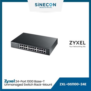 Zyxel ไซเซล รุ่น GS1100-24E สวิตซ์ 24-port 1000Base-T Unmanged Switch