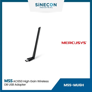 Mercusys เมอร์คิวซิส รุ่น MU6H ยูเอสบีไวไฟ AC650 High Gain Wireless DB USB Adapter