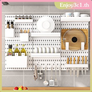 ห้องครัว, ห้องนั่งเล่น, หอพัก, สิ่งประดิษฐ์, ติดผนังสีขาว, ไร้รู, ชั้นวางติดผนังหนา, สามารถใช้ร่วมกับแผ่นเจาะรู LIFE09