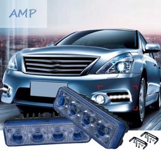 ⚡READYSTOCK⚡Car 4 LED DRL Lights Super Trucks 6000K-7000K DC 12V Daytime Running Lights