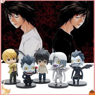 Sta โมเดลฟิกเกอร์ PVC รูป Death Note 5 ชิ้น สําหรับตกแต่งรถยนต์