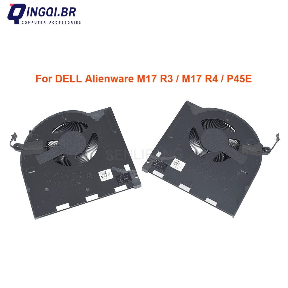 0H5TYJ 0CNV63 ใหม่ CPU GPU พัดลมระบายความร้อนสําหรับ DELL Alienware M17 R3 / M17 R4 / P45E แล็ปท็อป 
