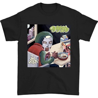 เสื้อยืด พิมพ์ลาย Mf Doom สีดํา สไตล์คลาสสิก สําหรับผู้ชาย