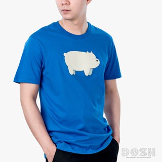 แฟชั่นใหม่ล่าสุด  UNISEX T-SHIRTS WE BARE BEARS เสื้อยืด คอกลม แขนสั้นDBBMT5030-BU