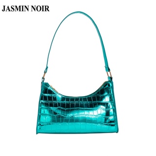 Jasmin NOIR กระเป๋าสะพายไหล่ กระเป๋าถือ ลายหนังจระเข้ ขนาดเล็ก สีแคนดี้ สําหรับสตรี