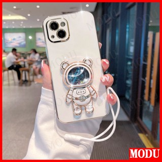 เคสป้องกันโทรศัพท์มือถือ ขอบตรง ลายนักบินอวกาศ 6D สําหรับ Motorola Moto G8 G9 PLUS POWER G22 G9 PLAY0