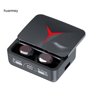 Huarmey M90 หูฟังไร้สายบลูทูธ 5.3 หน้าจอดิจิทัล LED ตัดเสียงรบกวน ความเที่ยงตรงสูง สําหรับออกกําลังกาย เล่นกีฬา