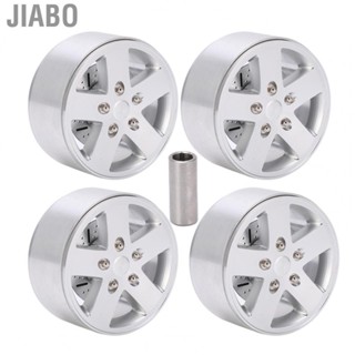 Jiabo 4pcs 2.2 Inches Metal Wheel Rims Hub with Break Disc for Axial SCX10 90046 1/10 RC Car