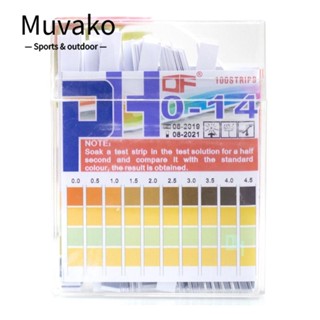 MUVAKO แถบกระดาษทดสอบค่า pH 0-14 แบบพกพา คุณภาพดี