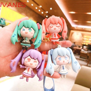 พวงกุญแจ จี้การ์ตูน Hatsune Miku น่ารัก เหมาะกับของขวัญ แฟชั่นสําหรับเด็ก