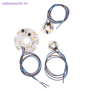 Doulady แผ่นลูกปัดโคมไฟ LED 2W 3W 6W AC 220V สีขาวอบอุ่น สําหรับหลอดไฟ ไม่ต้องใช้ชิปไดรเวอร์