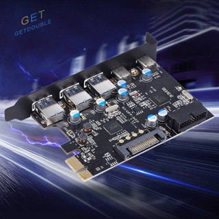 [Getdouble.th] บอร์ดเอ็กซ์เพรส USB 3.0 PCI SATA 15-Pin 20-Pin สําหรับ Windows XP Vista 7 8 [Getdouble.th]