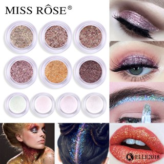 MISS ROSE Broken Diamond Sequins Eye Shadow Eye Lift Monochrome Eye Shadow Earth Color 【elle20181_th】