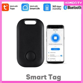 [พร้อม] Tuya Mini Anti Lost Tracker Keychain Alarm Smart Wireless Bluetooth-compatible Location Tracker Tag 2-way Search Key Finder