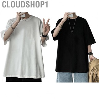 Cloudshop1 Pattern Printed Tee  Fashionable Casual Blended Fiber No Fading Men Short Sleeve T Shirt for Office