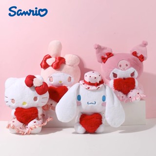 ตุ๊กตายัดนุ่น แบบนิ่ม รูปการ์ตูน Sanrio KT Kuromi Melody Love Series เหมาะกับของขวัญวันเกิดวันวาเลนไทน์ สําหรับเด็ก