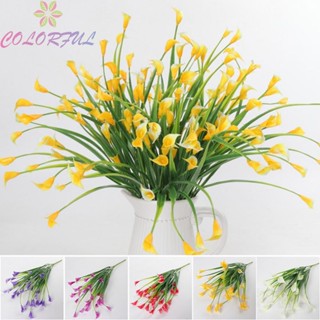 【COLORFUL】Artificial Flower Office Outdoor Garden Decors Artificial Flowers Calla