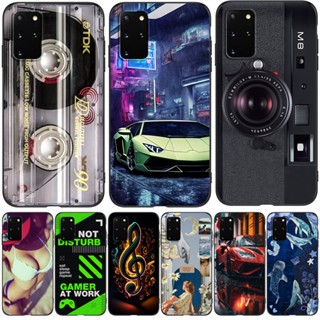 เคสโทรศัพท์มือถือ ซิลิโคน Tpu ลายแมวเกม สีดํา สําหรับ Samsung Galaxy S20 Plus S20