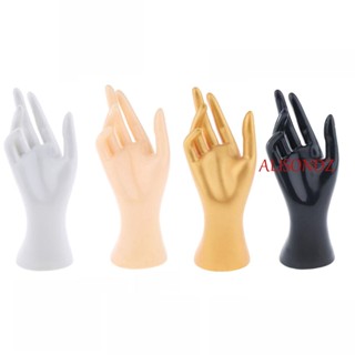 ALISONDZ โมเดลมือ พลาสติก PVC คุณภาพสูง 8.5 นิ้ว สีดํา สําหรับตั้งโชว์นาฬิกาข้อมือ สร้อยข้อมือ กําไลข้อมือ