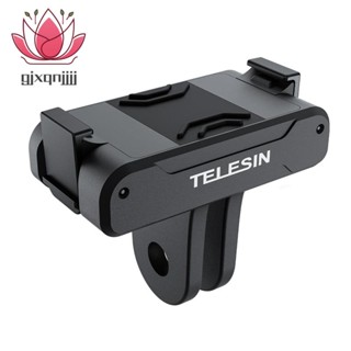 Telesin อะแดปเตอร์กล้องแอคชั่น แม่เหล็ก สองกรงเล็บ สําหรับ DJI OSMO Action 3 อุปกรณ์เสริม