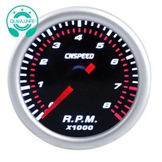 Cnspeed เครื่องวัดรอบเครื่องยนต์รถยนต์ 2 นิ้ว 52 มม. 0-8000 RPM 12V RPM