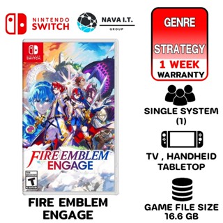 COINSคืน15%⚡FB9JMZV6⚡ NINTENDO FIRE EMBLEM ENGAGE SWITC แผ่นเกมส์ JOY-CON ของแท้จากศูนย์