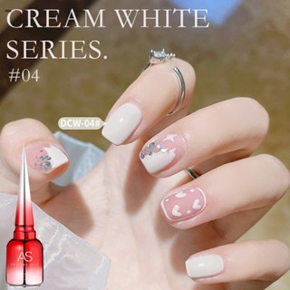 สีเจล As สีทาเล็บสีเจล ANOTHER SEXY 15ml. สีเจลโทนขาวเรียบหรู DCW 01-18สี Cream White nuuo
