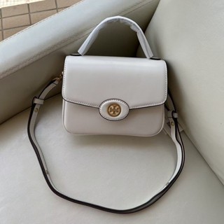 **เงา** กระเป๋า Tory Burch SMALL ROBINSON SPAZZOLATO TOP-HANDLE BAG สินค้าใหม่ ของแท้